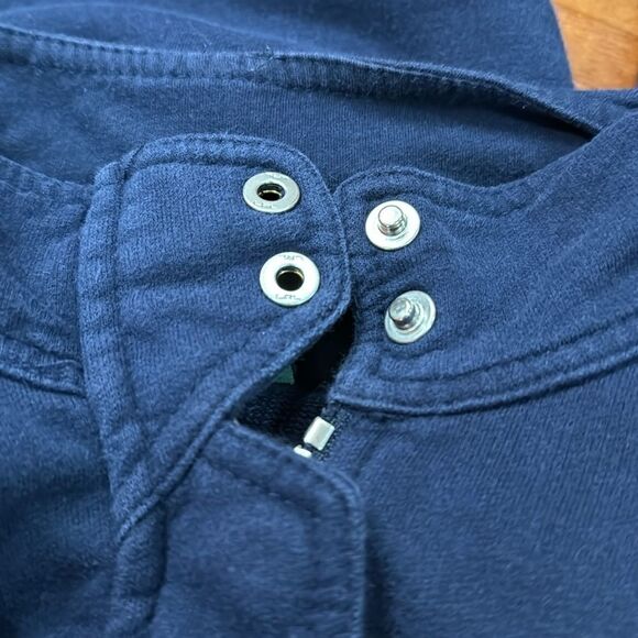 LRL Jeans Co Jacket Womens Blue Full Zip Snaps Pockets Preppy Casual Mandarin S - Picture 6 of 12